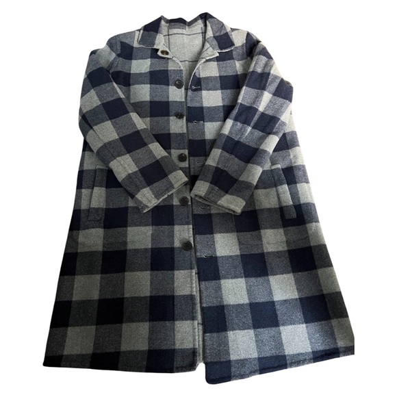 ✨HOST PICK✨ J MCLAUGHLIN PLAID REVERSIBLE WOOL COAT - SIZE MEDIUM - Picture 9 of 13